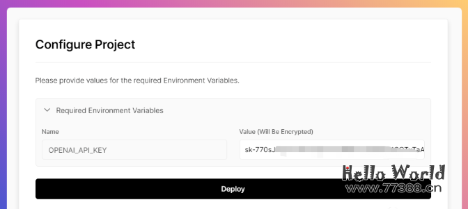 1分钟拥有你自己的 ChatGPT网站(一键部署)